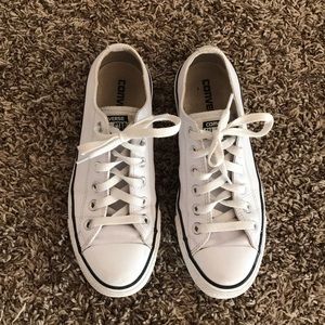 White leather converse